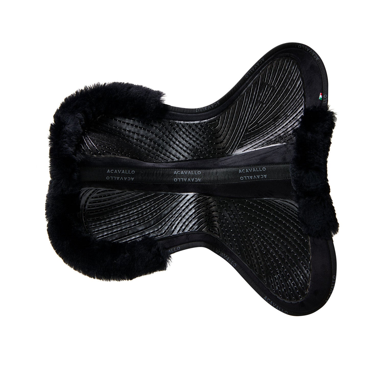 Compensador SP JCCS CW-CS gamuza oveja con cut-out gel twin side flat Acavallo - Negro