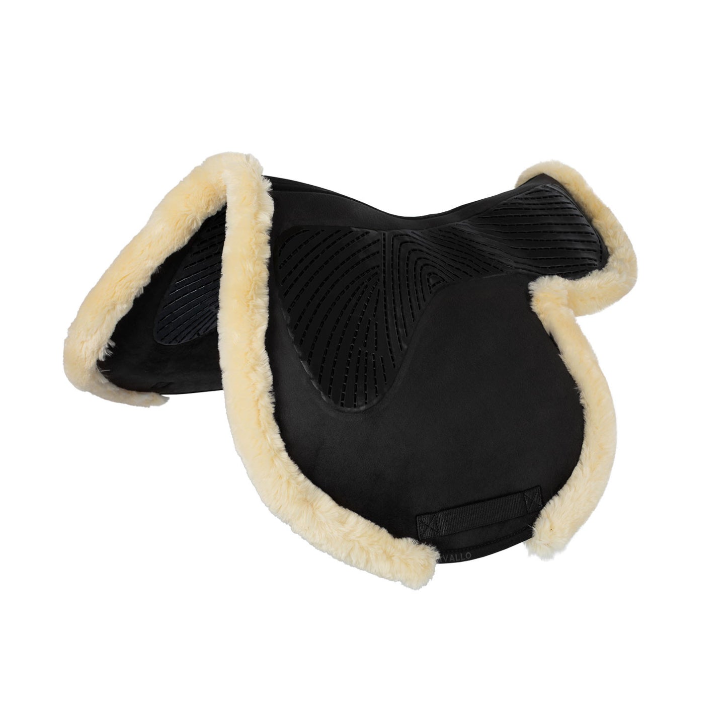 Sillin JS-S con corte CW-CS Numnah twin side grip gel Acavallo - Negro