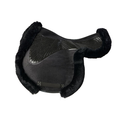 Sillin JS-S con corte CW-CS Numnah twin side grip gel Acavallo - Negro