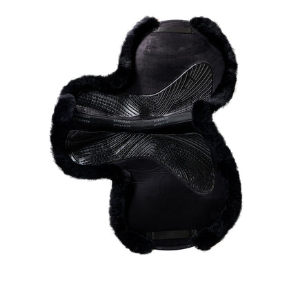 Sillin JS-S con corte CW-CS Numnah twin side grip gel Acavallo - Negro