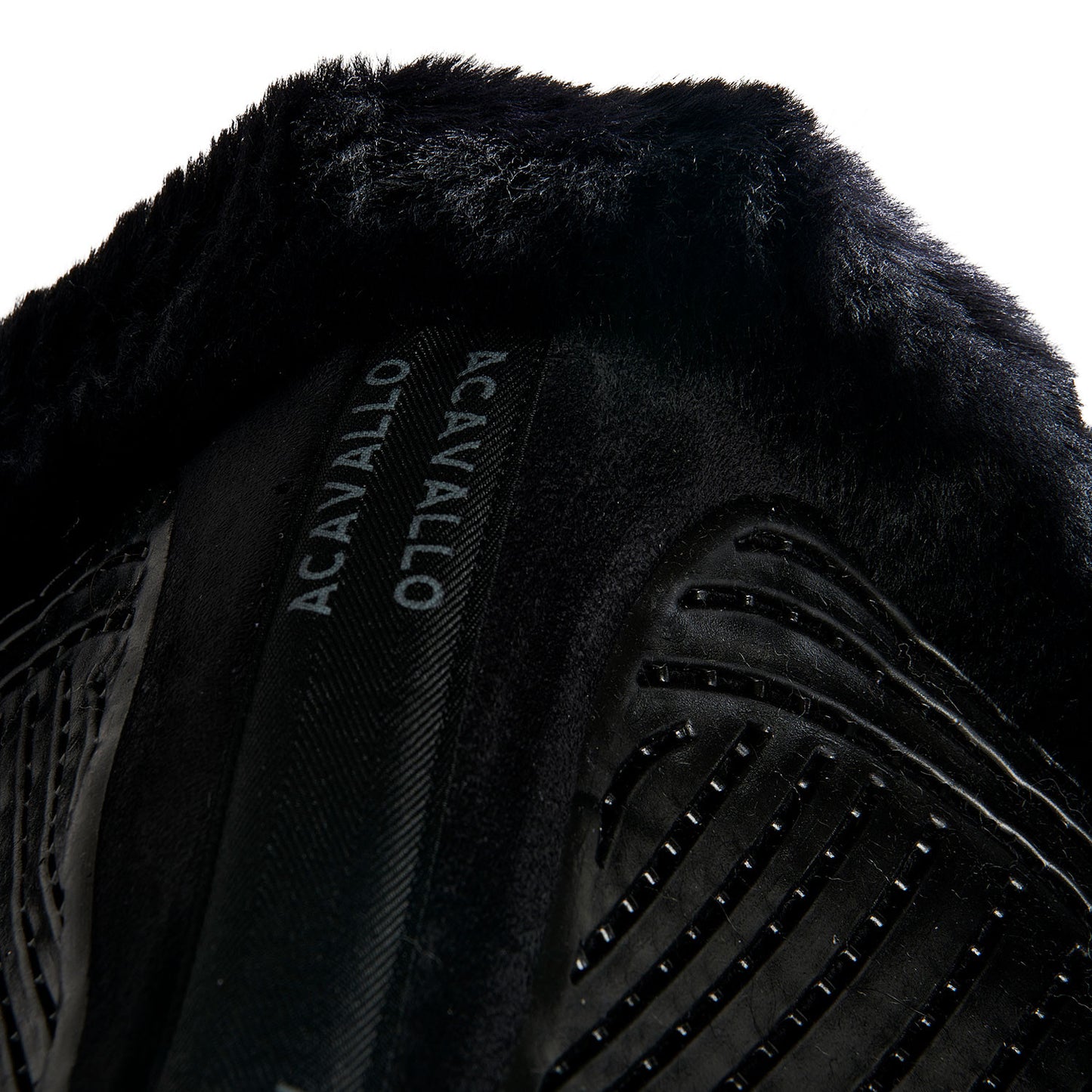 Sillin JS-S con corte CW-CS Numnah twin side grip gel Acavallo - Negro