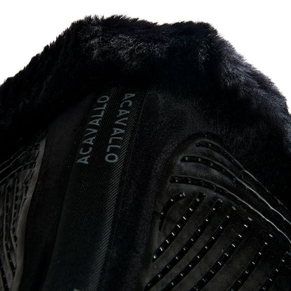 Sillin JS-S con corte CW-CS Numnah twin side grip gel Acavallo - Negro