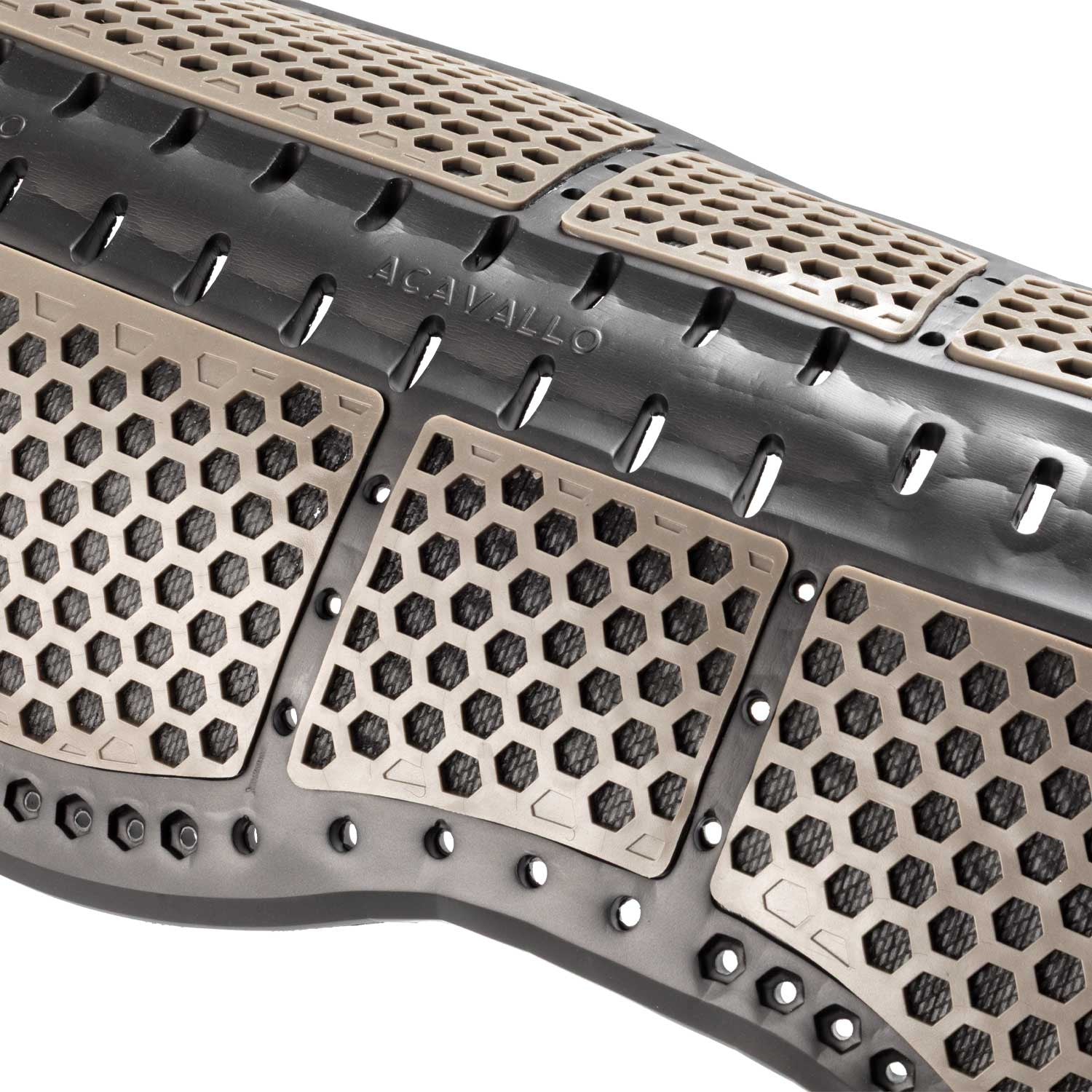 Compensador pluma EVA Aero Balance almohadilla de gel plana Acavallo - Black/Walnut