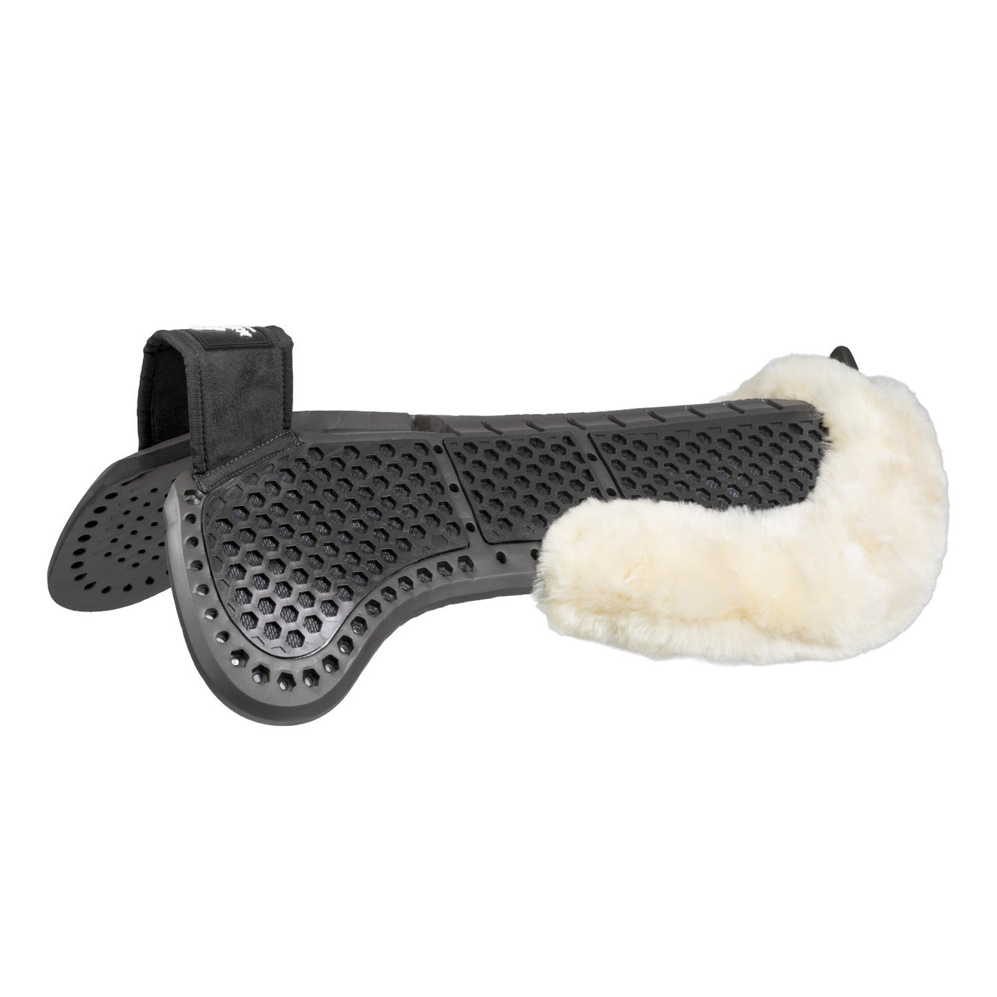Compensador Pluma EVA withers free Aero Balance gel pad cut out flat con borreguillo Acavallo
