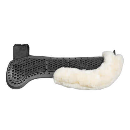 Compensador Pluma EVA withers free Aero Balance gel pad cut out flat con borreguillo Acavallo - Negro