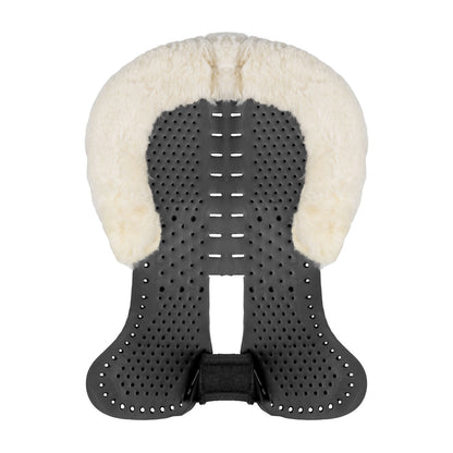 Compensador Pluma EVA withers free Aero Balance gel pad cut out flat con borreguillo Acavallo - Negro