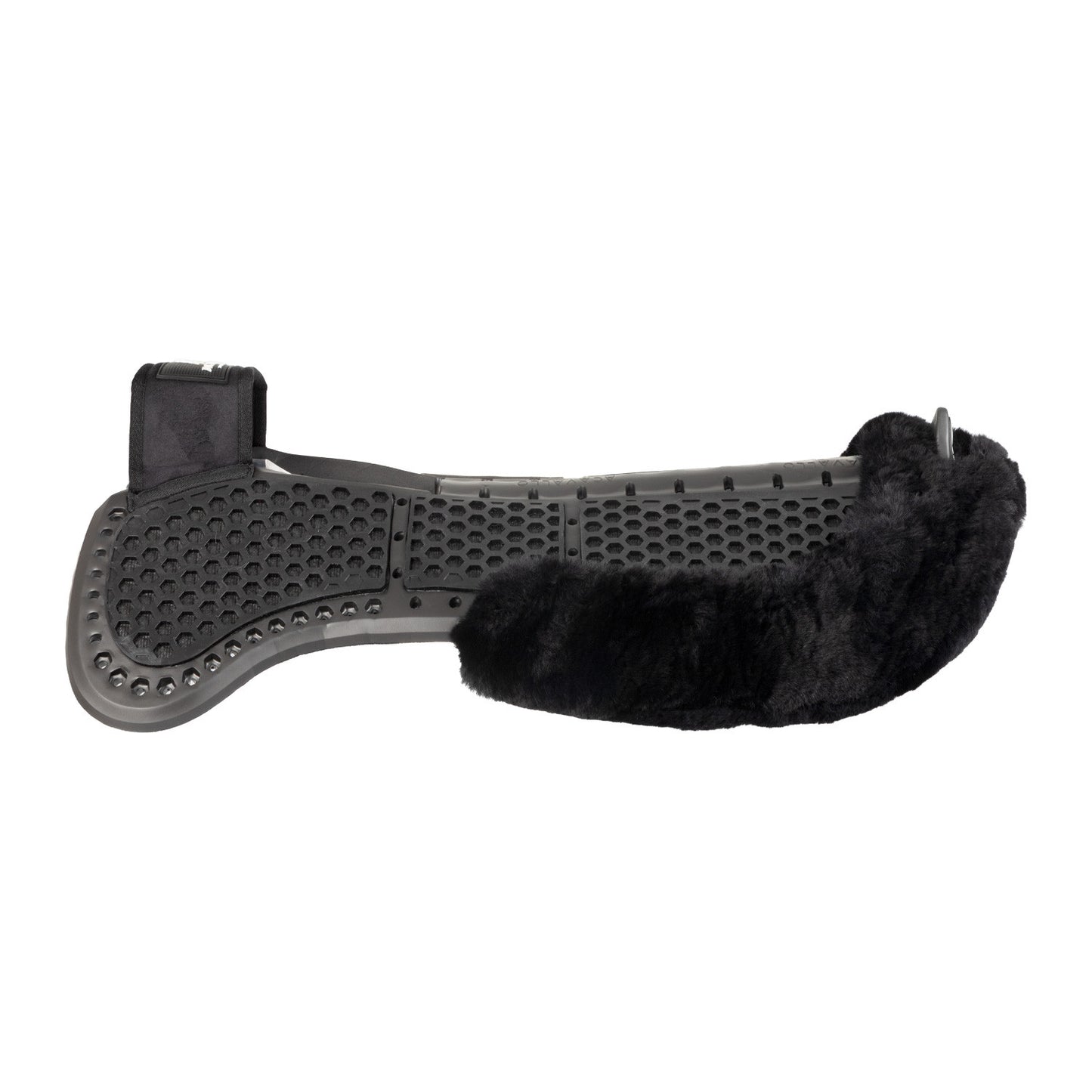 Compensador Pluma EVA withers free Aero Balance gel pad cut out flat con borreguillo Acavallo - Negro