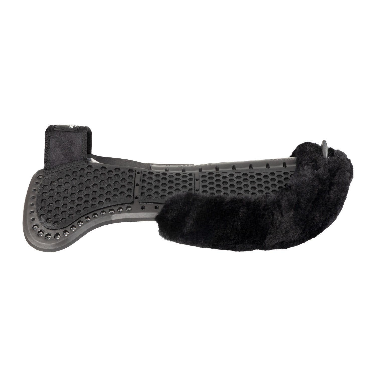 Compensador Pluma EVA withers free Aero Balance gel pad cut out flat con borreguillo Acavallo - Negro