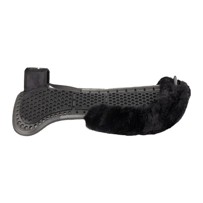 Compensador Pluma EVA withers free Aero Balance gel pad cut out flat con borreguillo Acavallo - Negro