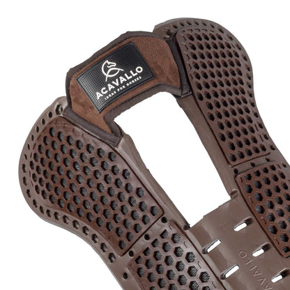Compensador Pluma EVA withers free Aero Balance gel pad cut out flat con borreguillo Acavallo - Marrón
