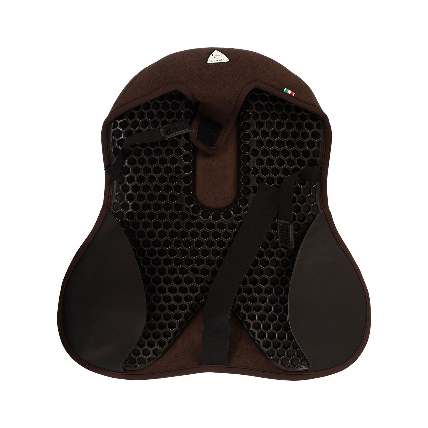 Cubreasiento dressage ortho-cóccix gel-in classic Dri-Lex 20 mm Acavallo - Marrón