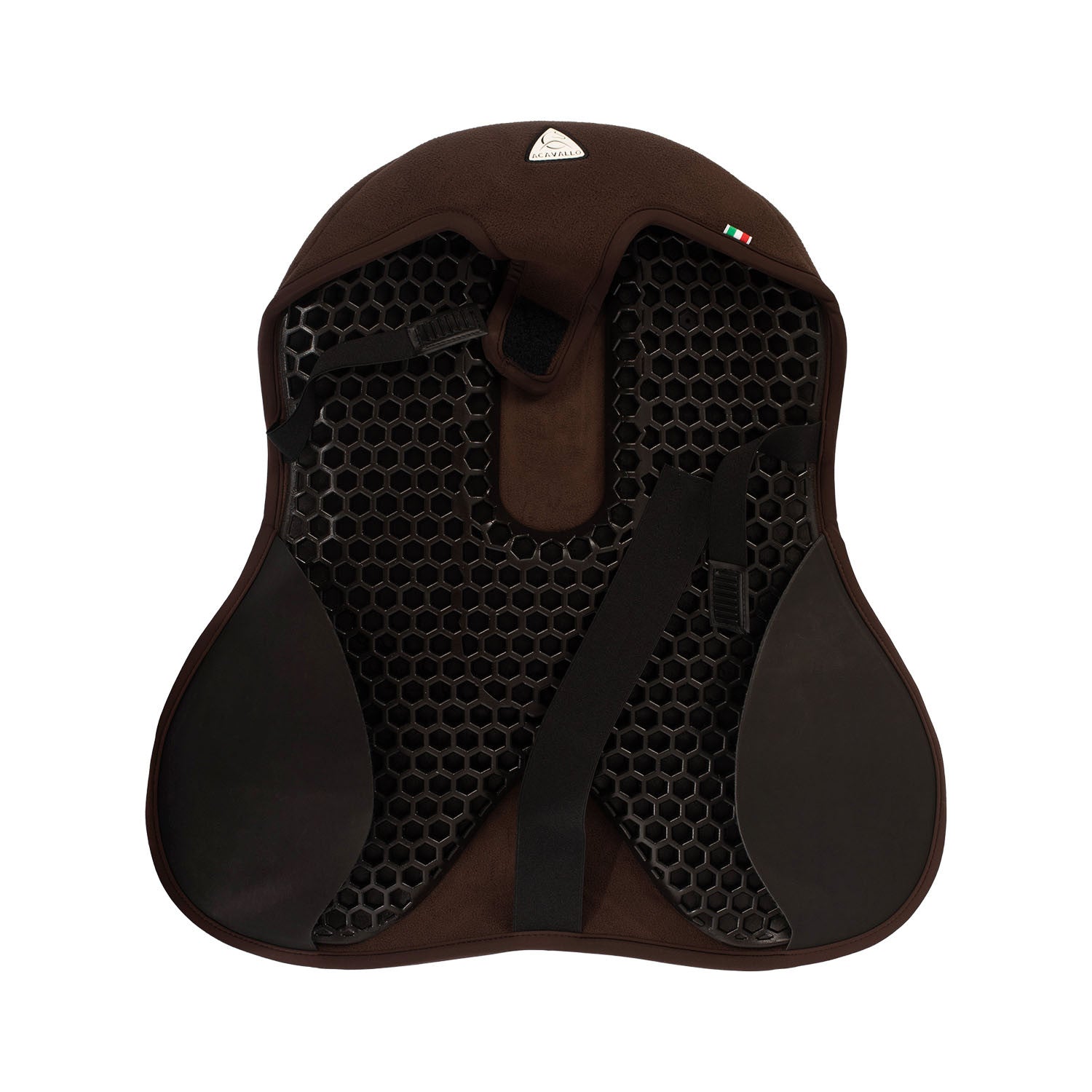 Cubreasiento dressage ortho-cóccix gel-in classic Dri-Lex 20 mm Acavallo - Marrón
