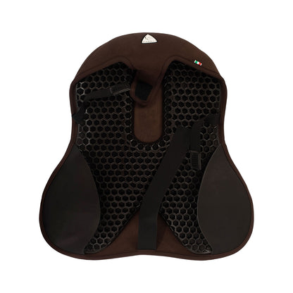 Cubreasiento dressage ortho-cóccix gel-in classic Dri-Lex 20 mm Acavallo - Marrón