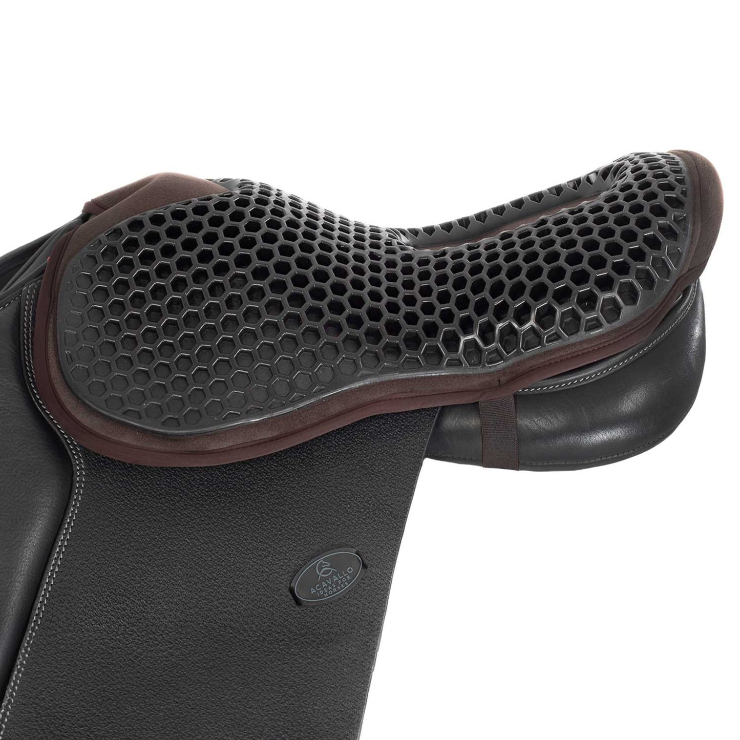 Cubreasiento salto gel-out hexagonal ortho-cóccix Dri-lex 20 mm Acavallo - Marrón