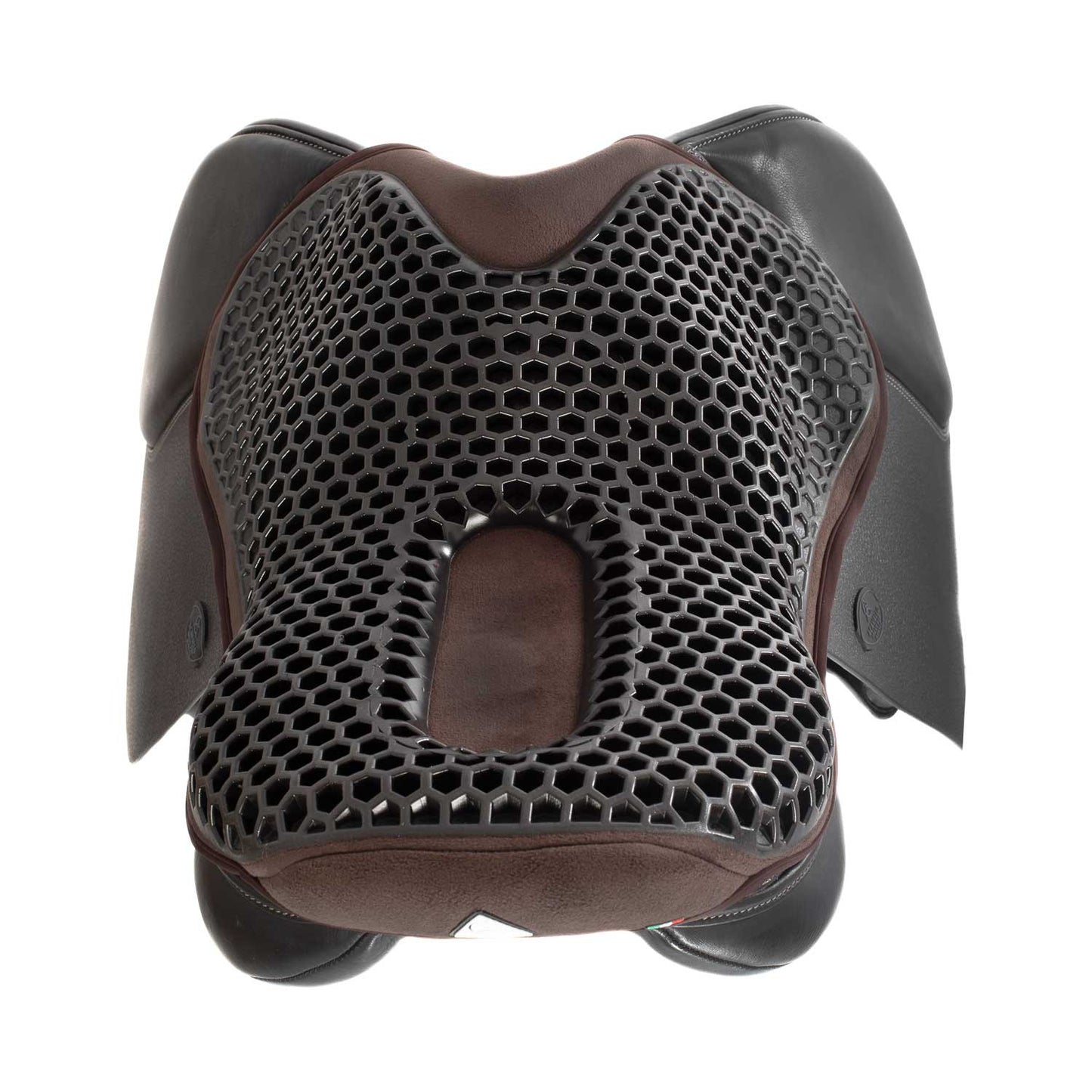 Cubreasiento salto gel-out hexagonal ortho-cóccix Dri-lex 20 mm Acavallo - Marrón