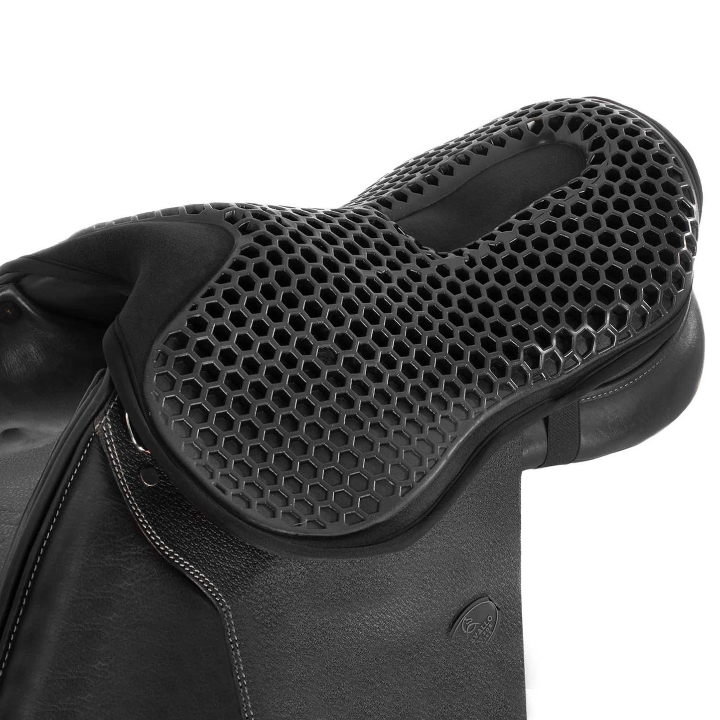 Cubreasiento salto gel-out hexagonal ortho-cóccix Dri-lex 20 mm Acavallo - Negro