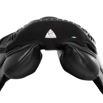 Cubreasiento salto gel-out hexagonal ortho-cóccix Dri-lex 20 mm Acavallo - Negro