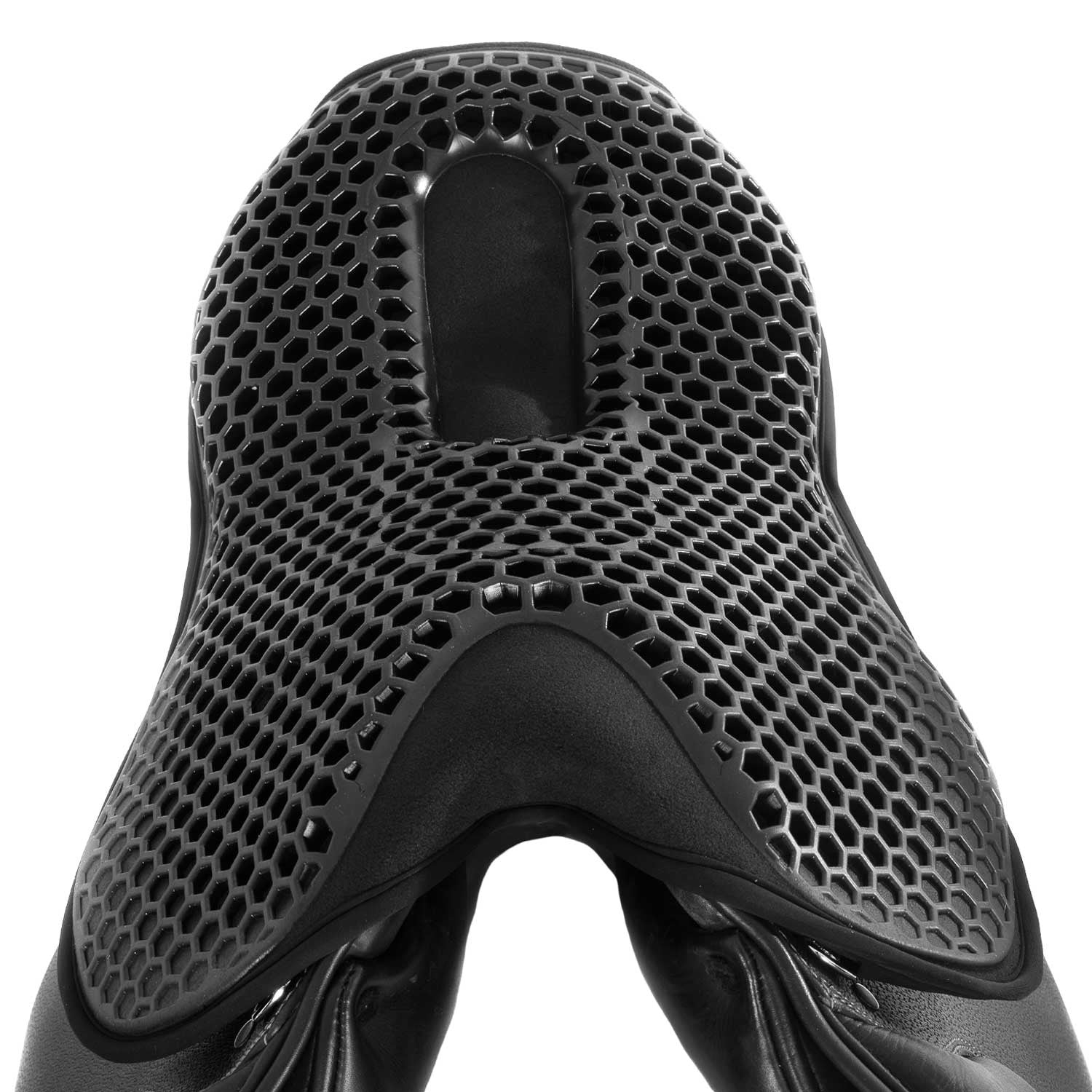Cubreasiento salto gel-out hexagonal ortho-cóccix Dri-lex 20 mm Acavallo - Negro