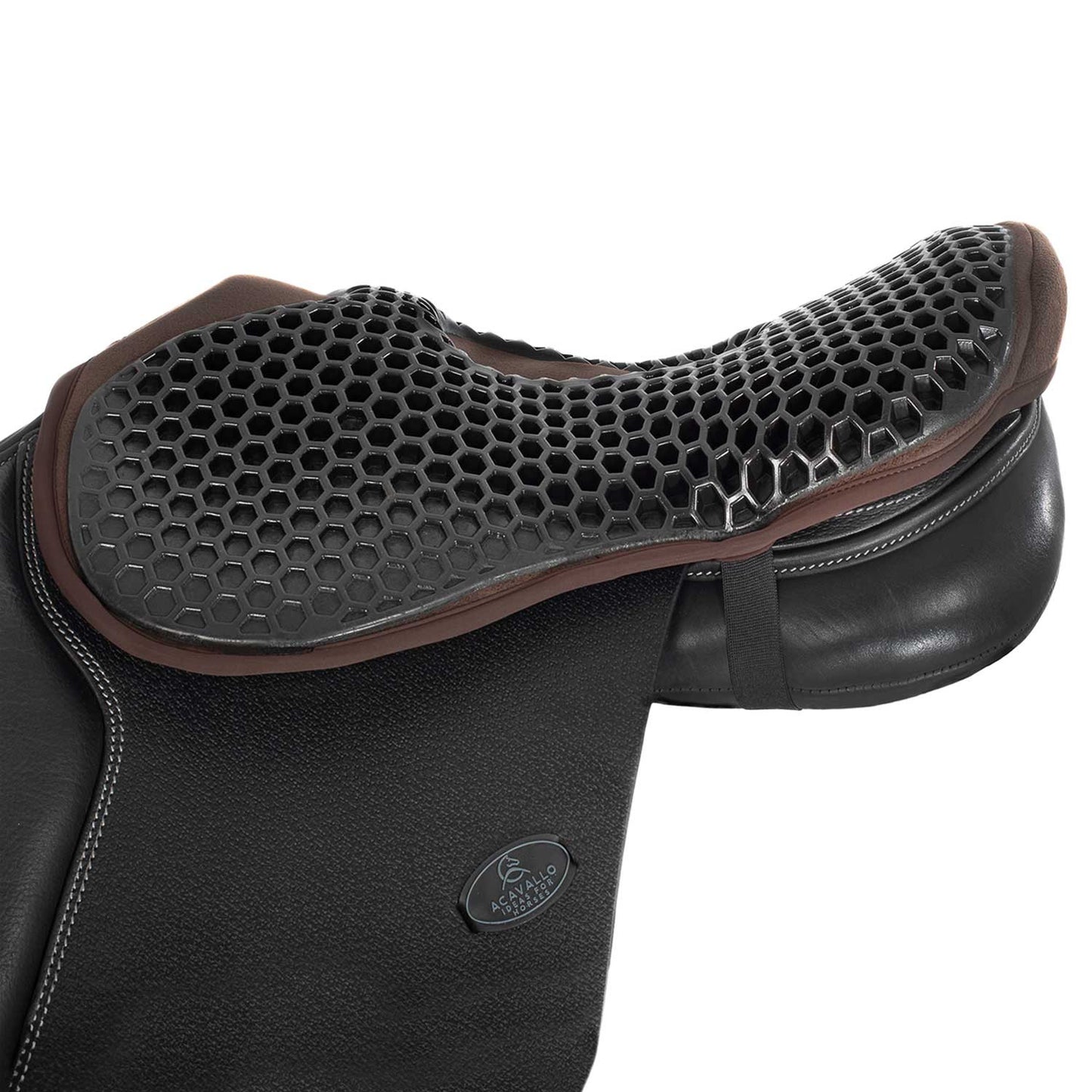 Funda de asiento salto gel-out hexagonal ortho-pubis dri-lex 20mm Acavallo - Marrón