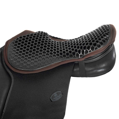 Funda de asiento salto gel-out hexagonal ortho-pubis dri-lex 20mm Acavallo - Marrón
