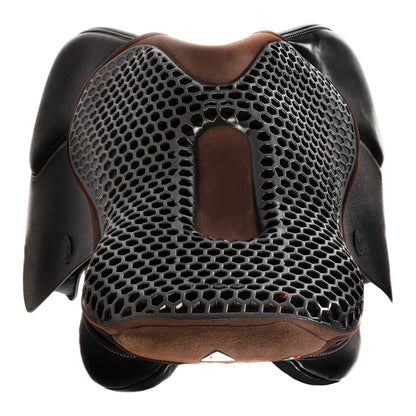 Funda de asiento salto gel-out hexagonal ortho-pubis dri-lex 20mm Acavallo - Marrón