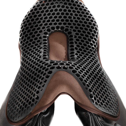Funda de asiento salto gel-out hexagonal ortho-pubis dri-lex 20mm Acavallo - Marrón