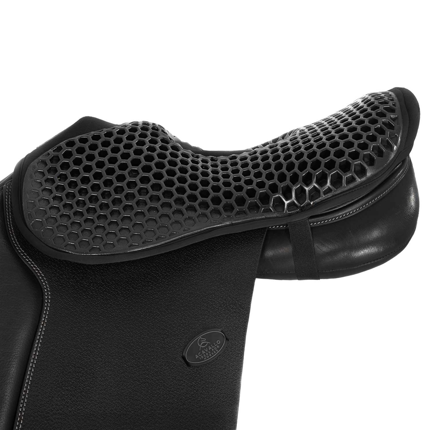Funda de asiento salto gel-out hexagonal ortho-pubis dri-lex 20mm Acavallo - Negro