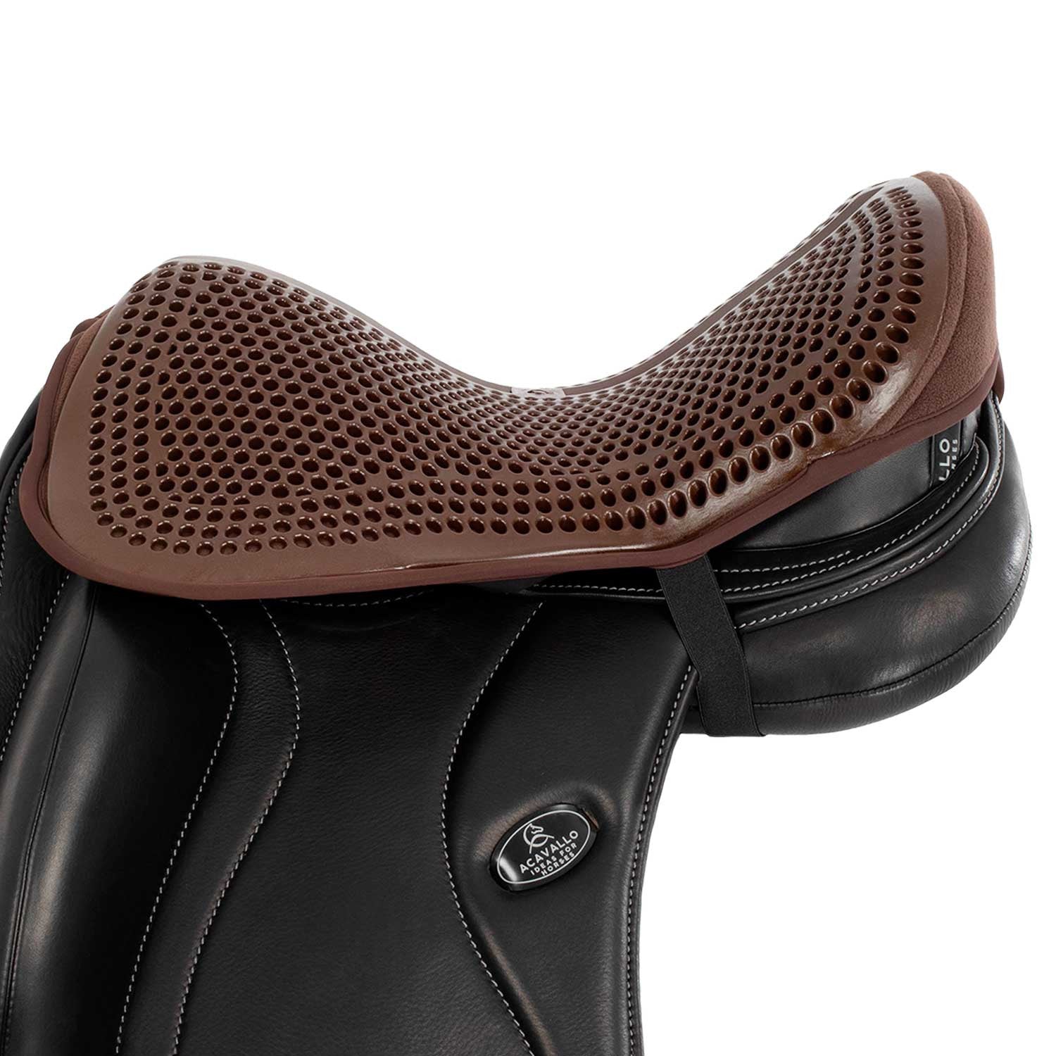 Cubreasiento dressage gel-out classic standard Dri-Lex 20 mm Acavallo - Marrón