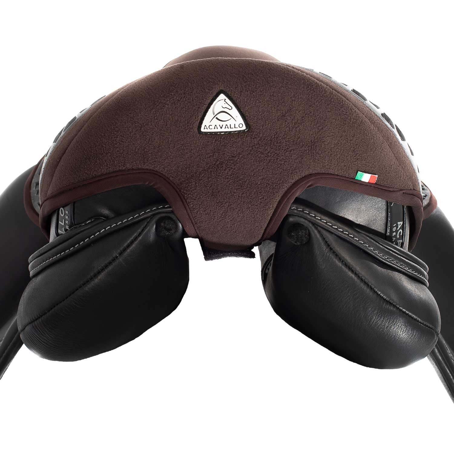 Cubreasiento dressage gel-out hexagonal ortho-coccyx Dri-Lex 20mm Acavallo - Marrón