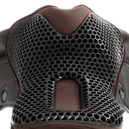 Cubreasiento dressage gel-out hexagonal ortho-coccyx Dri-Lex 20mm Acavallo - Marrón