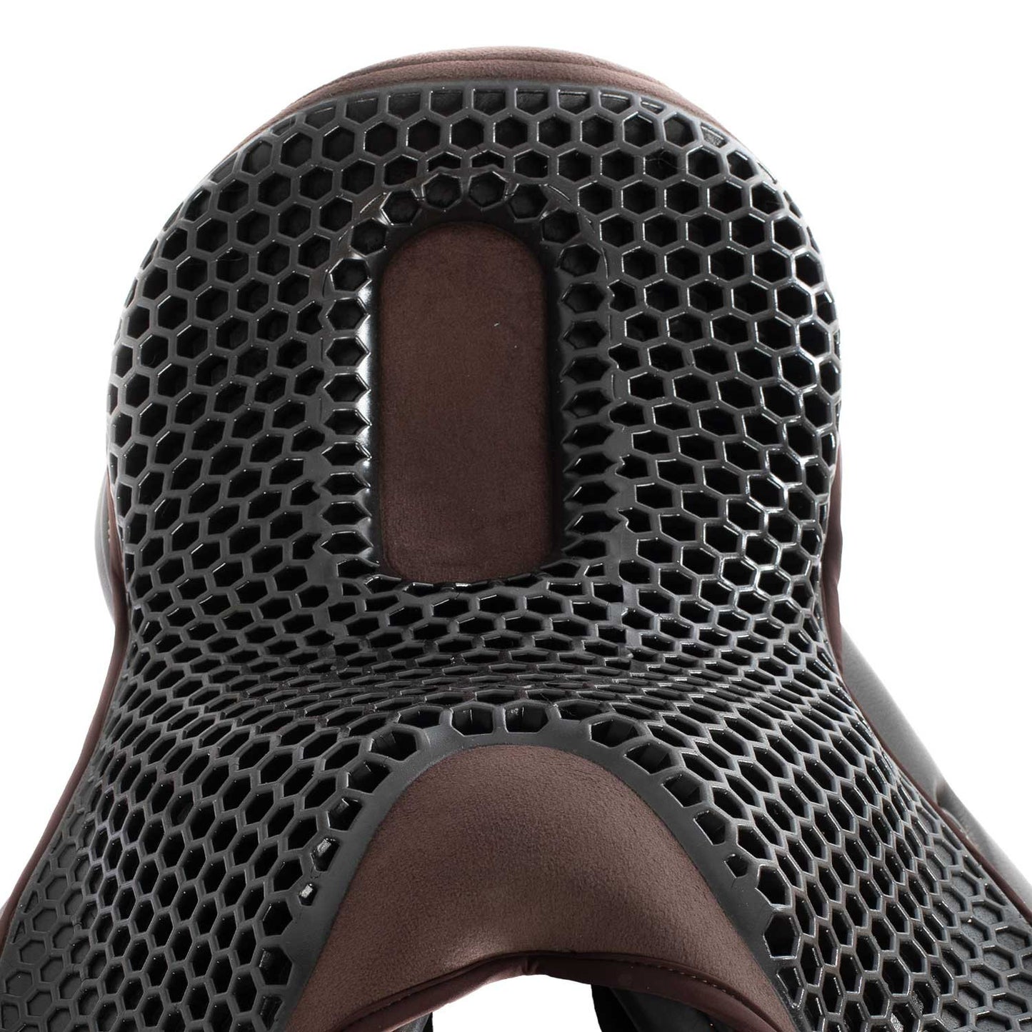 Cubreasiento dressage gel-out hexagonal ortho-coccyx Dri-Lex 20mm Acavallo - Marrón