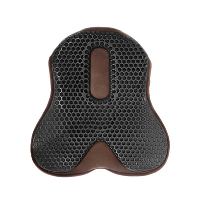 Cubreasiento dressage gel-out hexagonal ortho-coccyx Dri-Lex 20mm Acavallo - Marrón