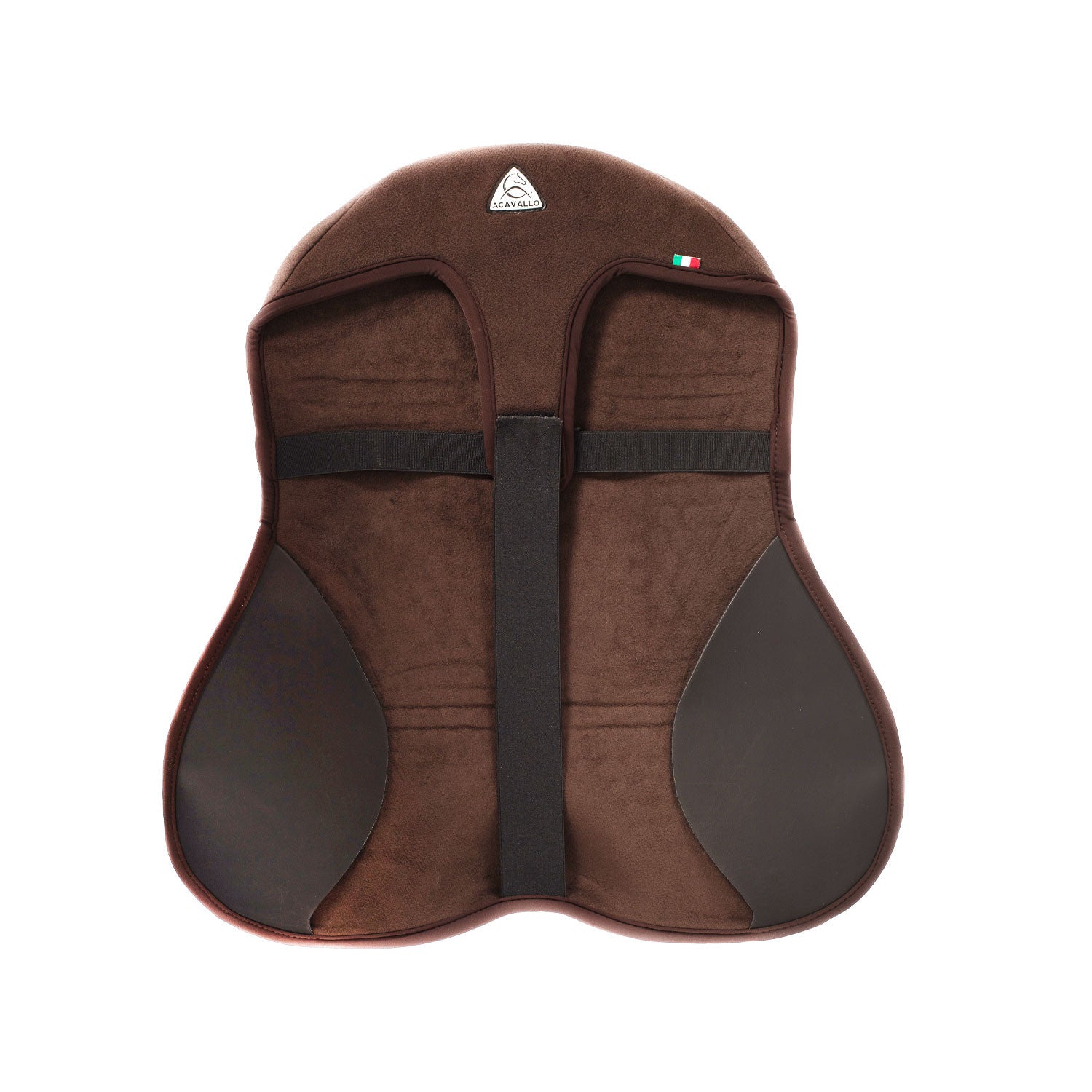 Cubreasiento dressage gel-out hexagonal ortho-coccyx Dri-Lex 20mm Acavallo - Marrón