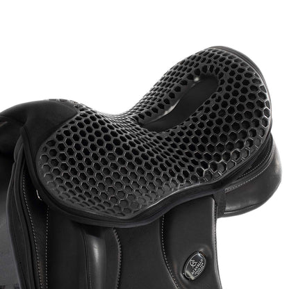 Cubreasiento dressage gel-out hexagonal ortho-coccyx Dri-Lex 20mm Acavallo - Negro