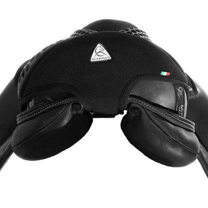 Cubreasiento dressage gel-out hexagonal ortho-coccyx Dri-Lex 20mm Acavallo - Negro