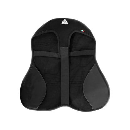 Cubreasiento dressage gel-out hexagonal ortho-coccyx Dri-Lex 20mm Acavallo - Negro