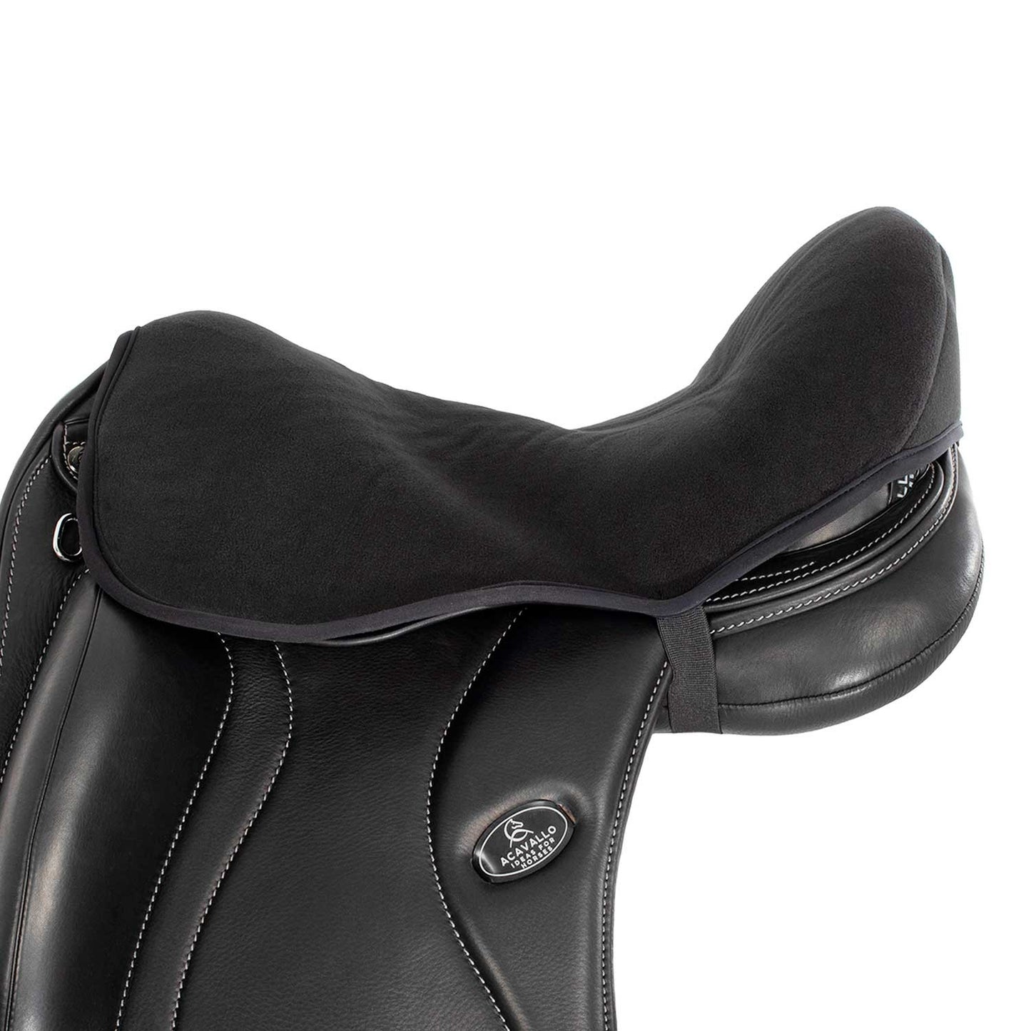 Funda de asiento de doma gel-in Air Plus estándar Dri-Lex 10mm Acavallo - Negro