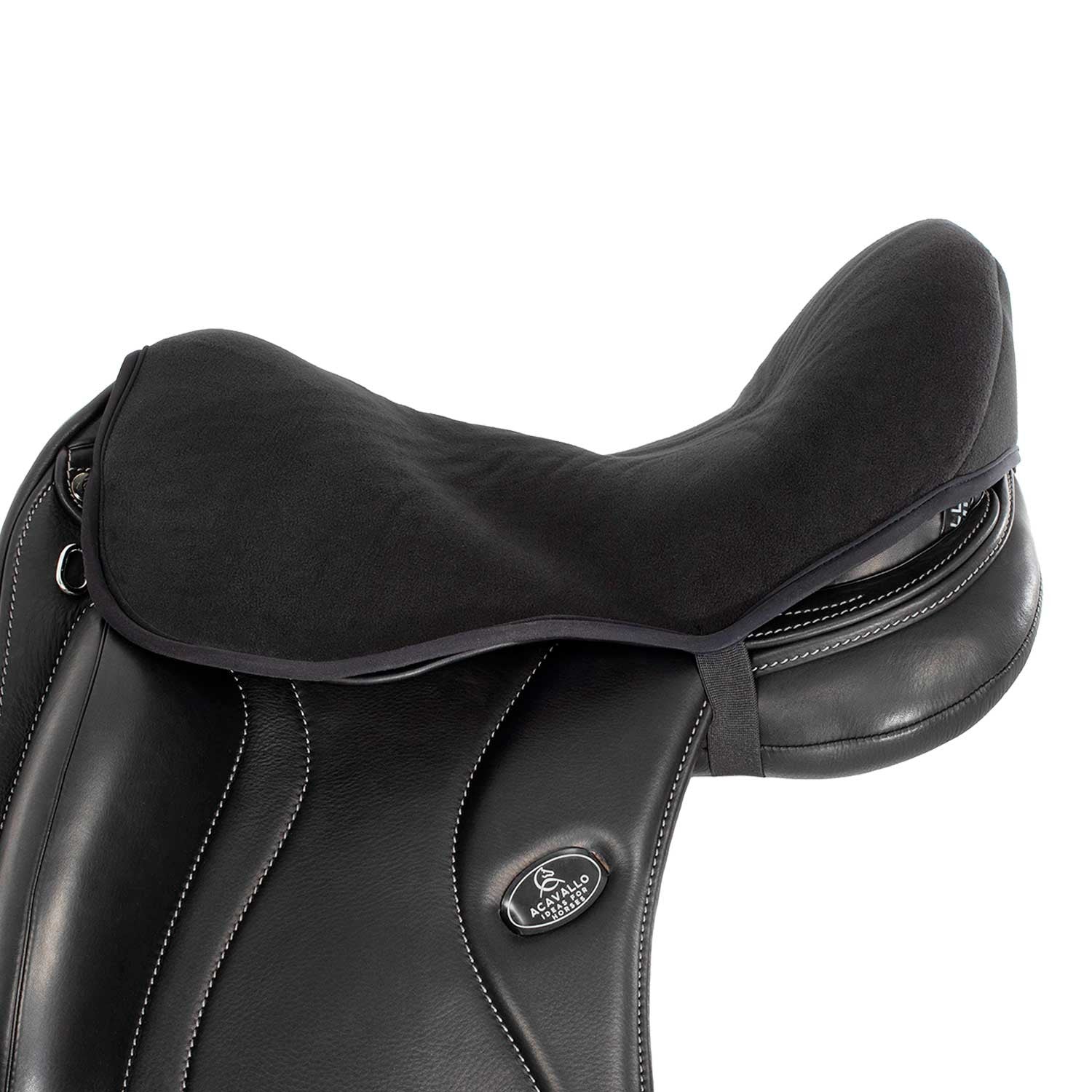 Funda de asiento de doma gel-in Air Plus estándar Dri-Lex 10mm Acavallo - Negro