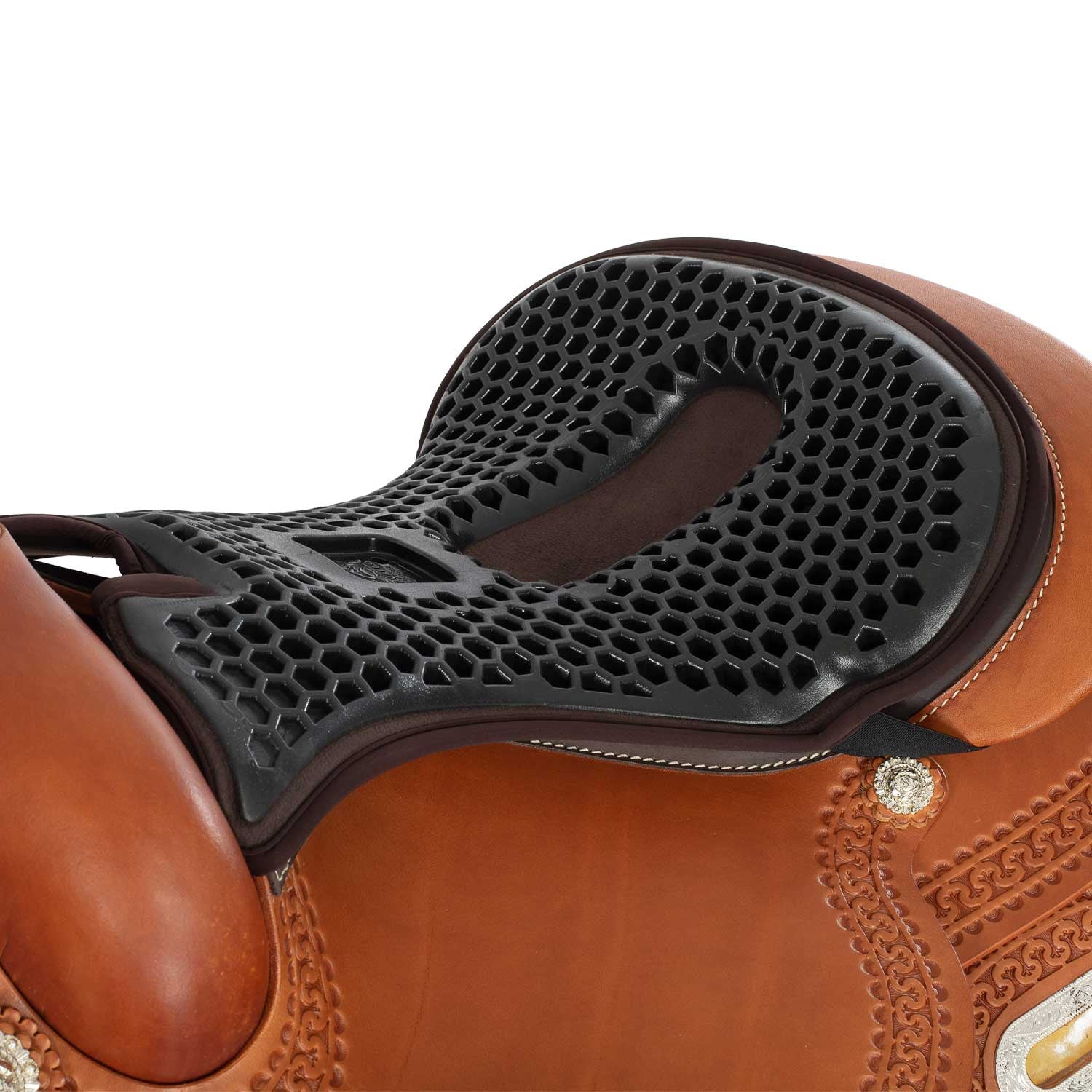 Cubreasiento western gel-out hexagonal Ortho-coccyx dri-lex 20mm Acavallo