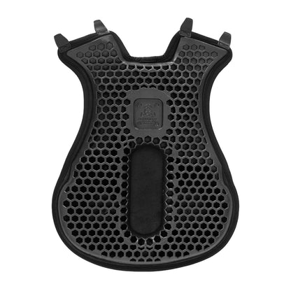Cubreasiento western gel-out hexagonal Ortho-coccyx dri-lex 20mm Acavallo - Negro