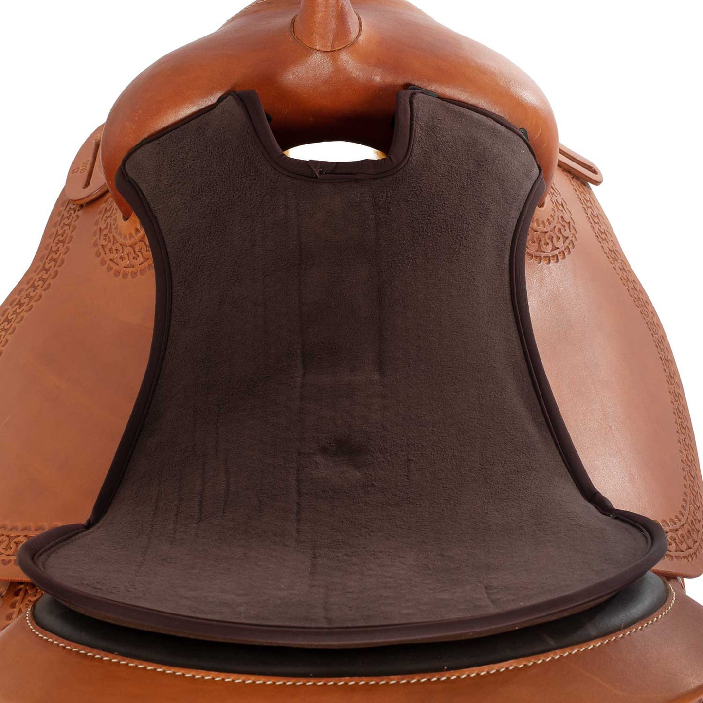 Funda de asiento Western Gel-in Classic Standard Dri-lex 10mm Acavallo - Marrón