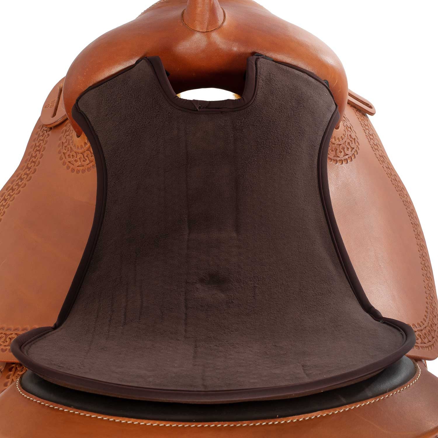 Funda de asiento Western Gel-in Classic Standard Dri-lex 10mm Acavallo - Marrón