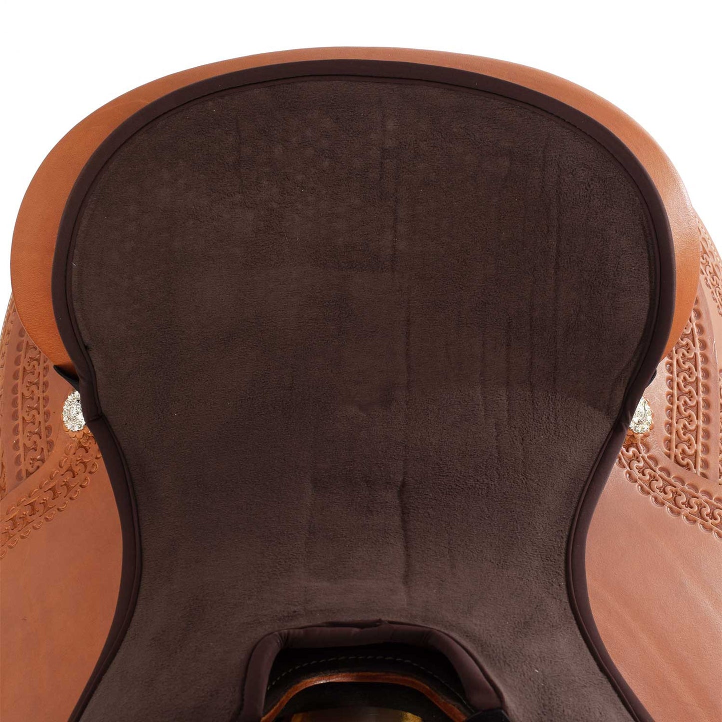 Funda de asiento Western Gel-in Classic Standard Dri-lex 10mm Acavallo - Marrón