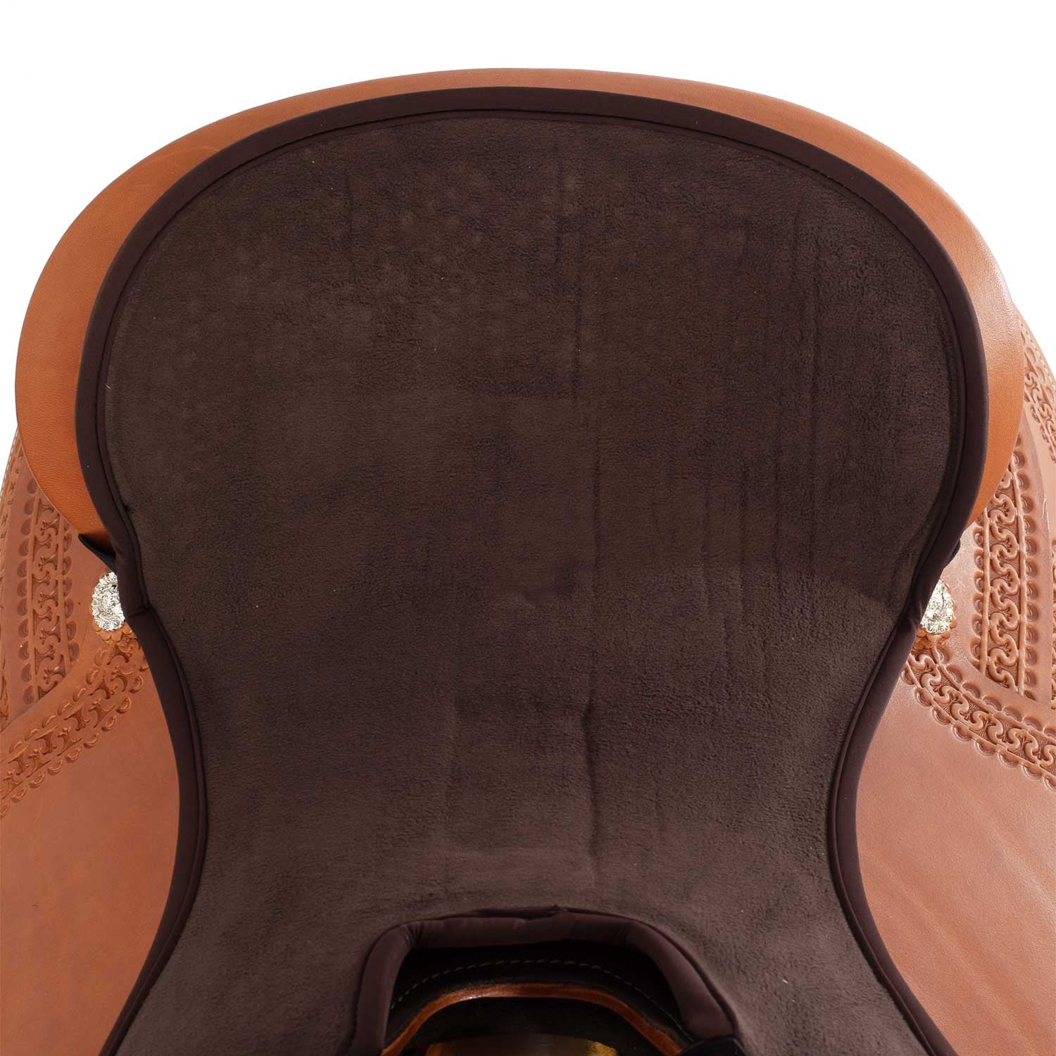 Funda de asiento Western Gel-in Classic Standard Dri-lex 10mm Acavallo - Marrón