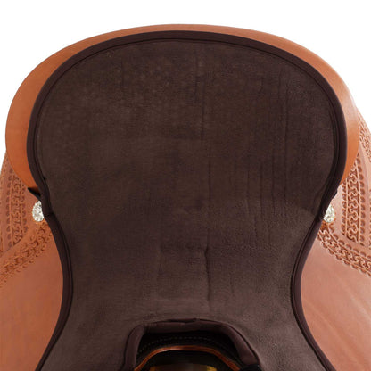 Funda de asiento Western Gel-in Classic Standard Dri-lex 10mm Acavallo - Marrón