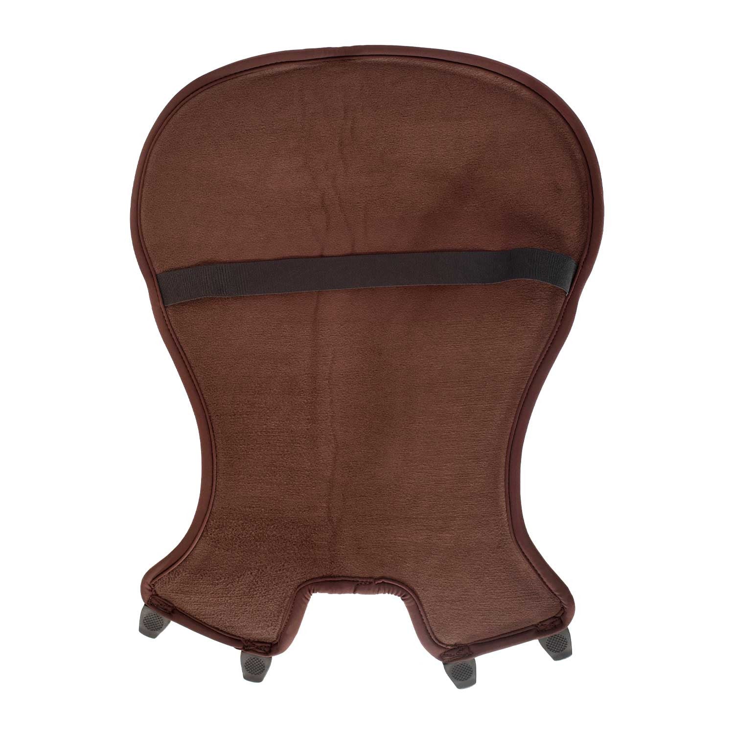 Cubreasiento western gel-out hexagonal ortho-pubis dri-lex 20mm Acavallo - Marrón