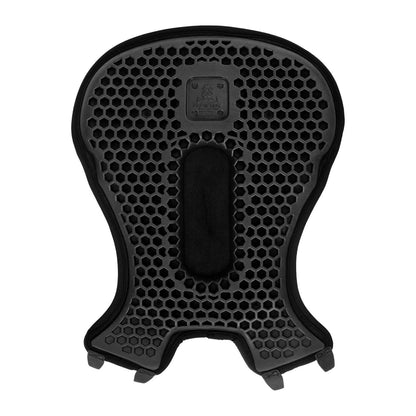 Cubreasiento western gel-out hexagonal ortho-pubis dri-lex 20mm Acavallo - Negro