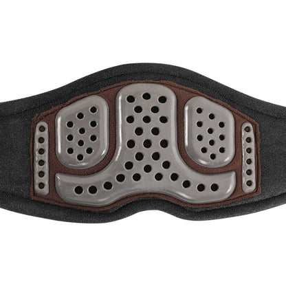 Cinchón de salto de gel PVC Acavallo - Marrón oscuro