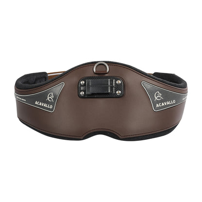 Cinchón de salto de gel PVC Acavallo - Marrón oscuro