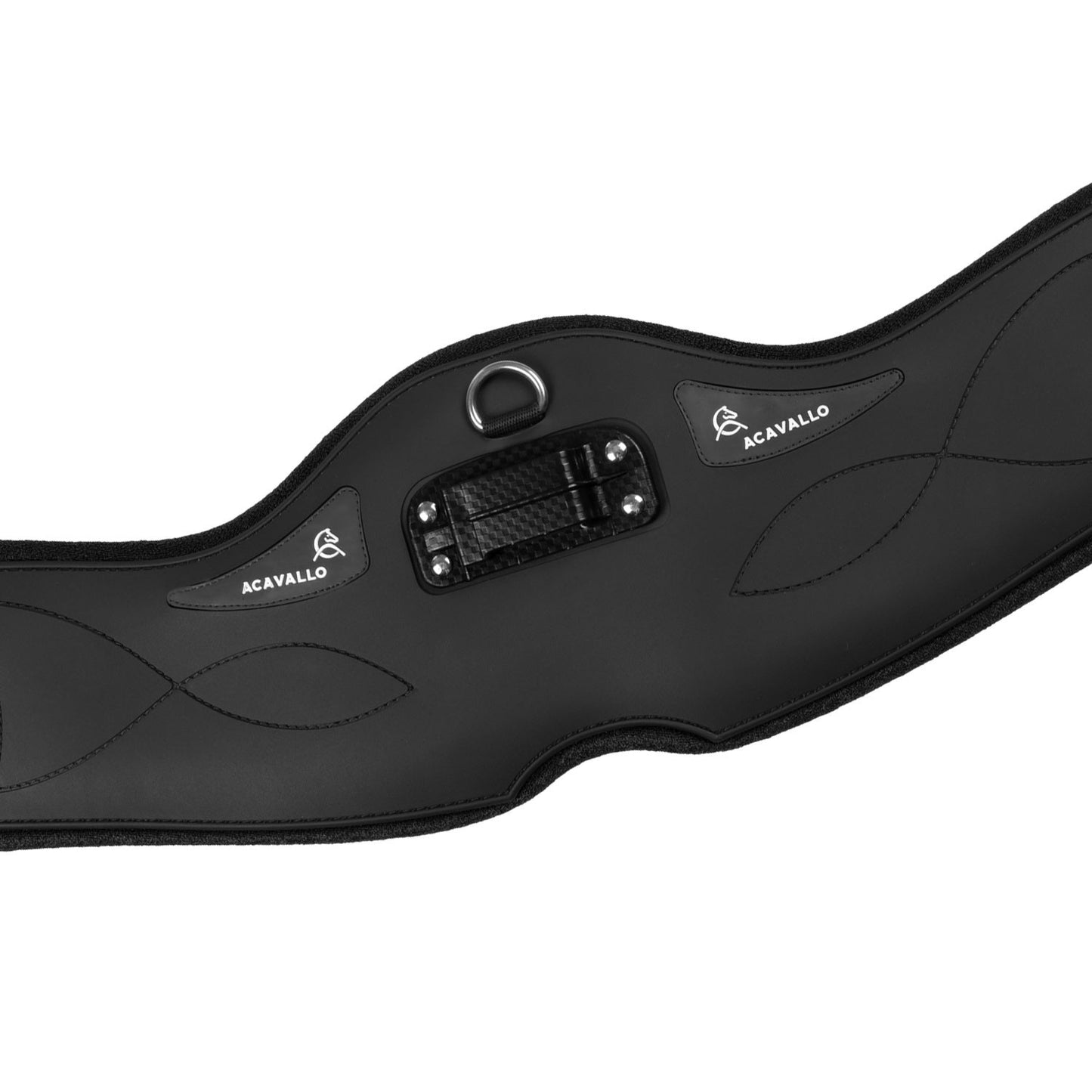 Cinchuelo de doma anatómico gel PVC Acavallo - Negro